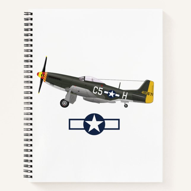 World War 2 American Airplanes Notebook (Front)