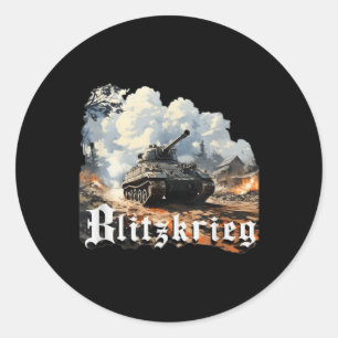 World War 2 Blitzkrieg  Classic Round Sticker