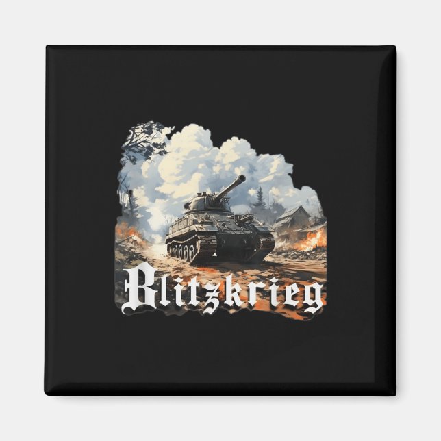 World War 2 Blitzkrieg  Magnet (Front)