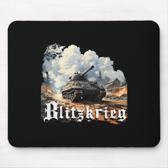 World War 2 Blitzkrieg  Mouse Pad (Front)
