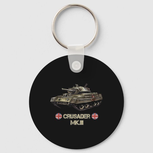 World War 2 British Army Tank Crusader Mk.3 Gift  Key Ring (Front)