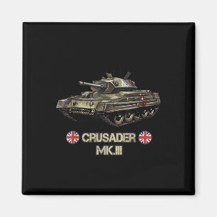 World War 2 British Army Tank Crusader Mk.3 Gift Magnet