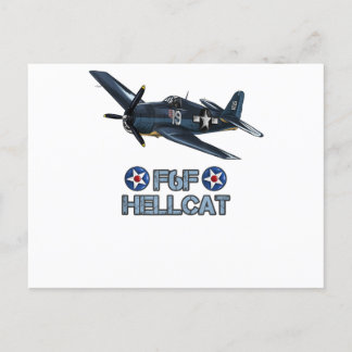 World War 2 F6F Hellcat Fighter Aeroplane T-Shirt Postcard