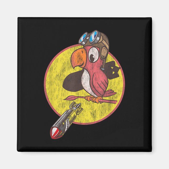 World War 2 Fighter Pilot Patch For Wwii Veterans  Magnet (Front)