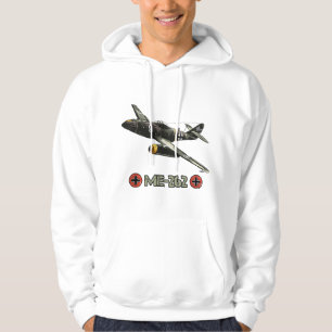 World War 2 German Aircraft ME 262 Fighter Jet Mem Hoodie