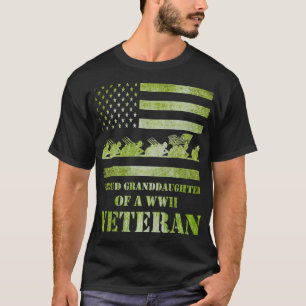 World War 2 II 80th Anniversary Proud Granddaughte T-Shirt