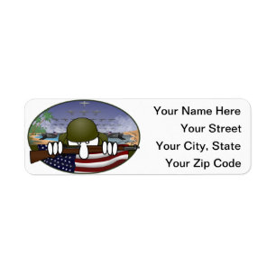 World War 2 Kilroy Address Label Return Address Label
