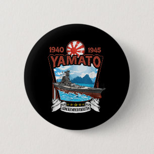 World War 2 Military Japanese Battleship Yamato 6 Cm Round Badge