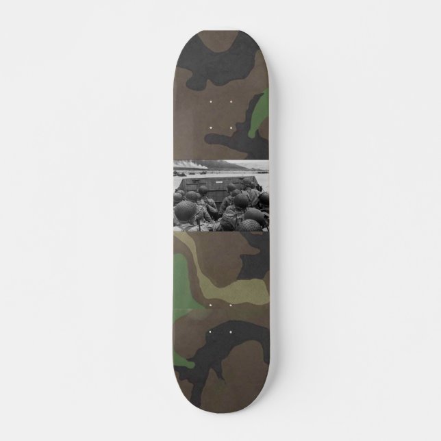 world war 2 skateboard d-day invasion (Front)