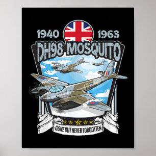 World War 2 United Kingdom Dh.98 Mosquito Aeroplan Poster