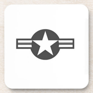 World War 2 USAF Aircraft Insignia Banner Coaster