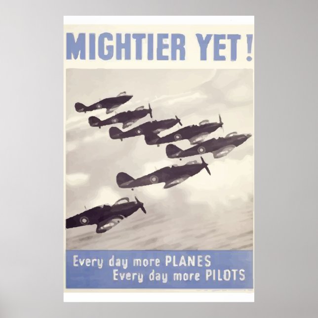 World War 2 vintage poster more planes everyday (Front)