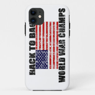 World War Champs Distressed US Flag iPhone 5 Case