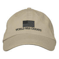 World War Champs - Grey and Black American Flag