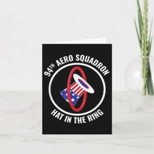 World War I 94th Aero Squadron Hat In The Ring Card