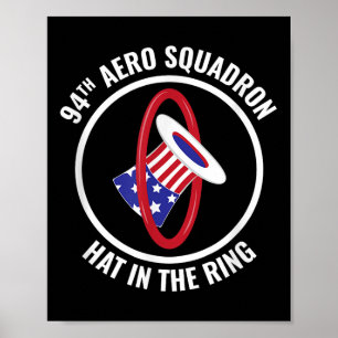 World War I 94th Aero Squadron Hat In The Ring  Poster
