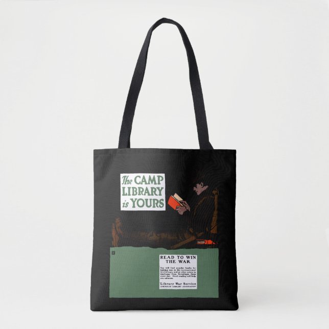 World War I Camp Library 1917 Military  Tote Bag (Front)