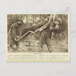 World War I,  France, Transporting the wounded Postcard