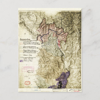 World War I Map of Albania (April 26, 1915) Postcard