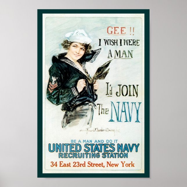 World War I Navy Recruiting Poster (Front)