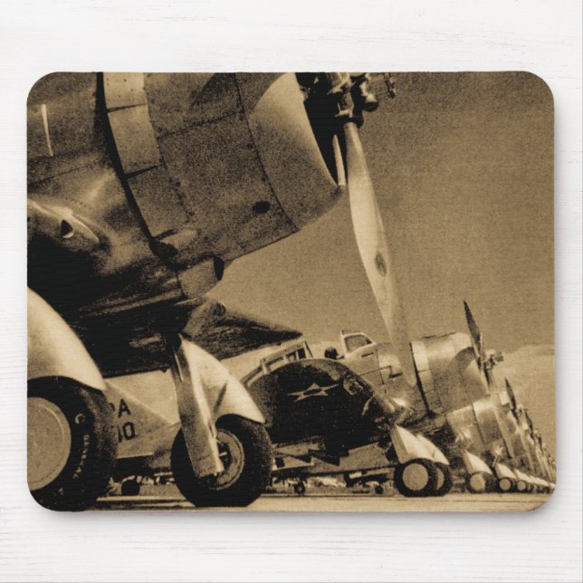 World War II Aeroplanes Douglas SBD Dauntlesses Mouse Pad (Front)