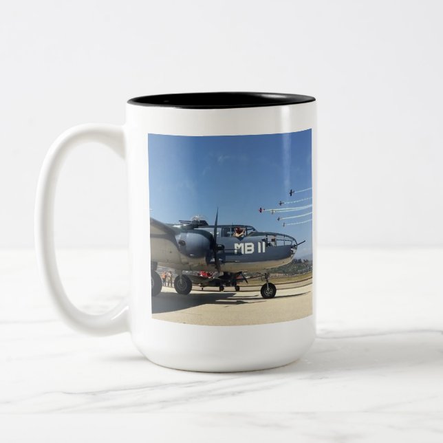 World War II B-25 Bomber Mug (Left)