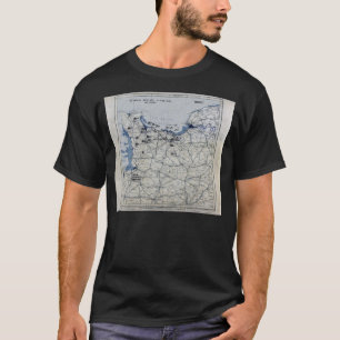 World War II D-Day Map June 6, 1944 T-Shirt