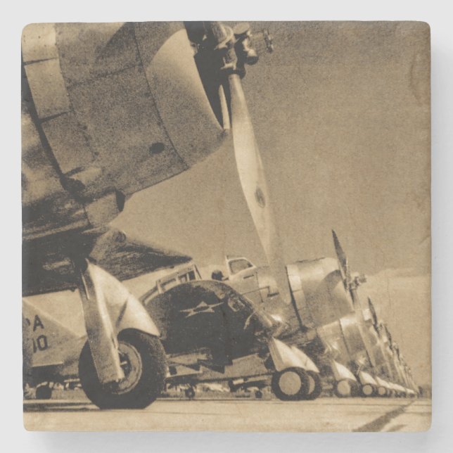 World War II Douglas SBD Dauntless Bomber Planes Stone Coaster (Front)