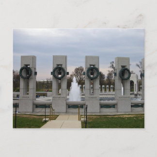 World War II Memorial Postcard