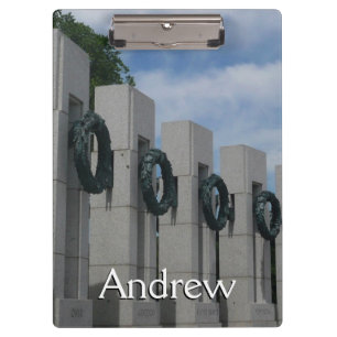 World War II Memorial Wreaths I Clipboard