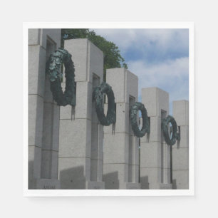 World War II Memorial Wreaths I Napkin