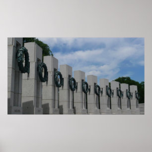 World War II Memorial Wreaths I Poster