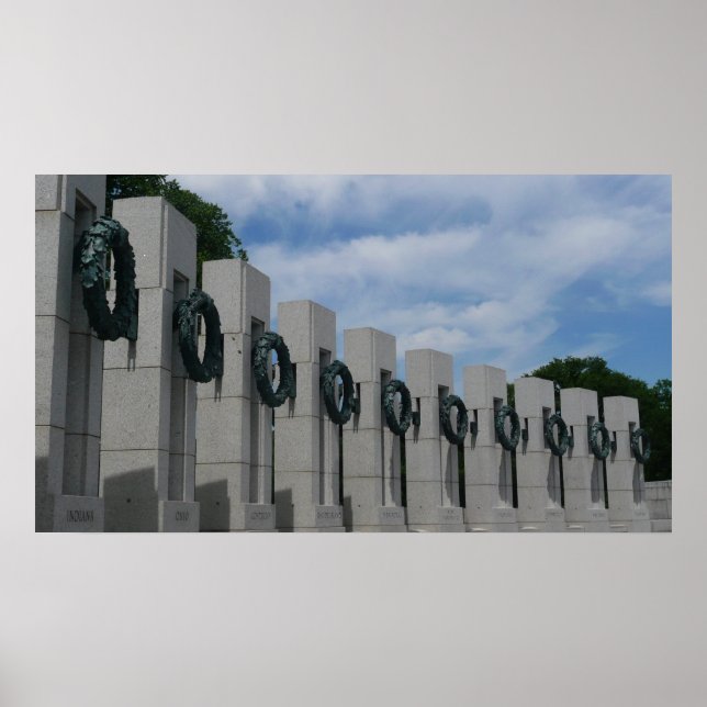 World War II Memorial Wreaths I Poster (Front)