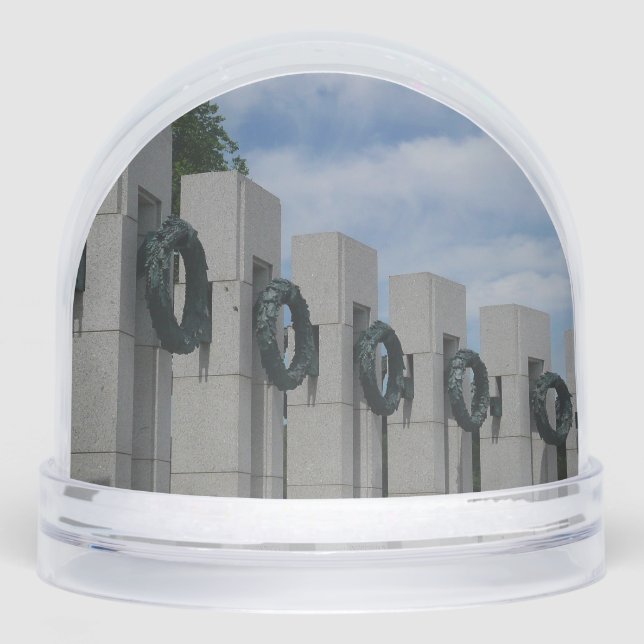 World War II Memorial Wreaths I Snowglobe (Front)