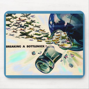 World War II military aviation breaking bottleneck Mouse Pad