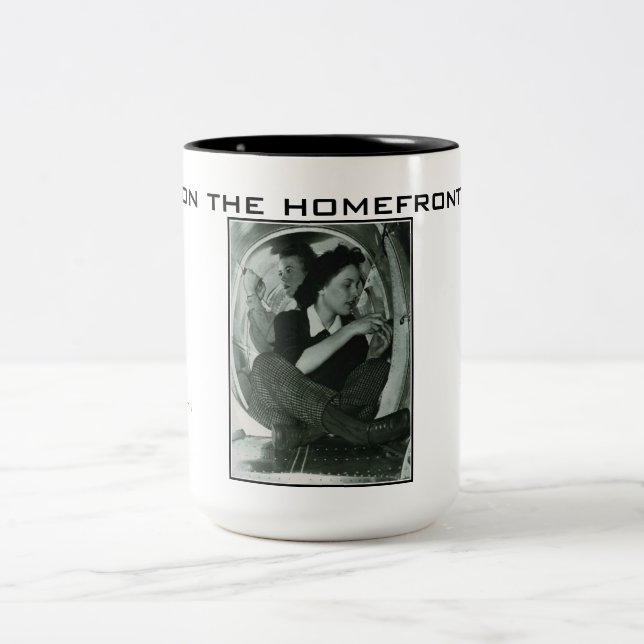 World War II - On the Homefront Beverage Mug (Center)