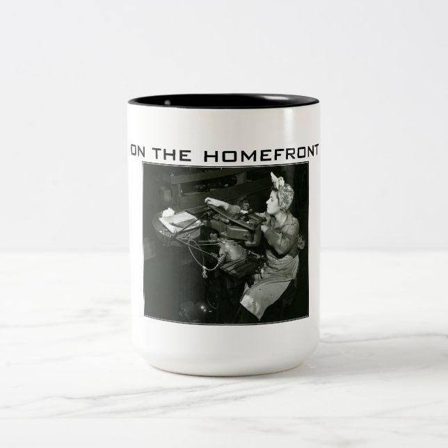 World War II - On the Homefront Beverage Mug (Center)