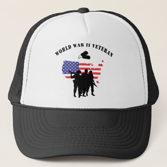 World War II Veteran Trucker Hat (Front)