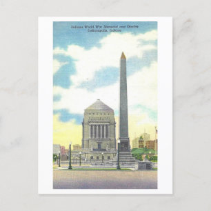 World War Memorial Plaza, Indianapolis, Indiana Postcard