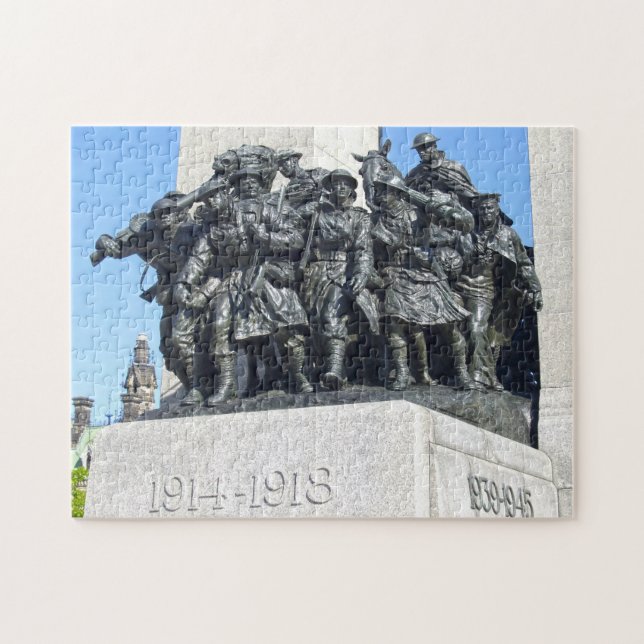 World war one and two monuments Ottawa Canada. Jigsaw Puzzle (Horizontal)