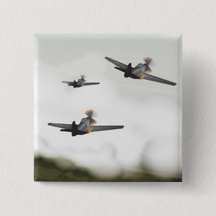 World War Two Aeroplanes 15 Cm Square Badge