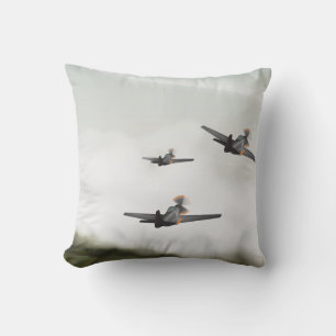 World War Two Aeroplanes Cushion