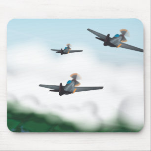 World War Two Aeroplanes Mouse Pad