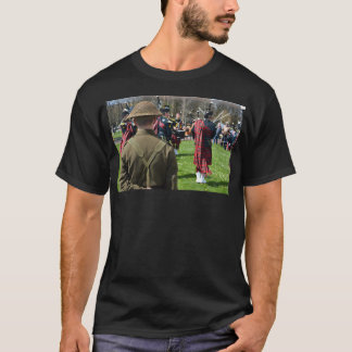 World War Two British Soldiers. Bagpipes. T-Shirt