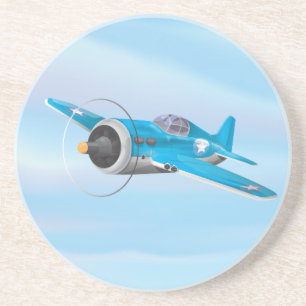 World War Two Fighter Aircraft Coaster