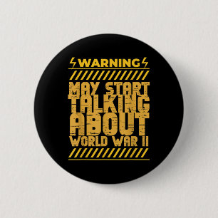 World War Two Funny History World War History Love 6 Cm Round Badge