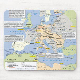 World War Two in Europe Mousemat