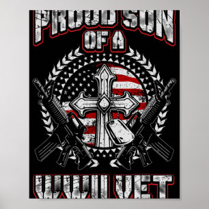 World War Two Veteran Proud Son Of A Wwii Vet T Sh Poster