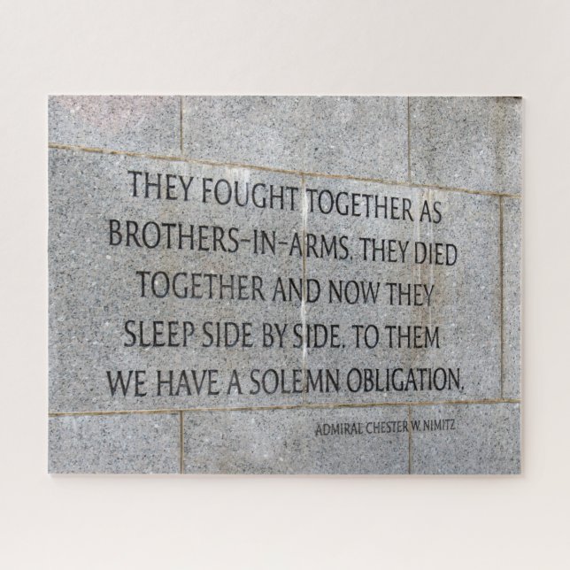 World War Two Veterans Memorial Jigsaw Puzzle (Horizontal)