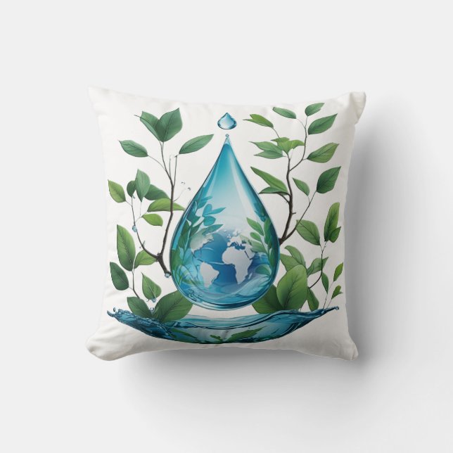 World Water Day Cushion (Front)
